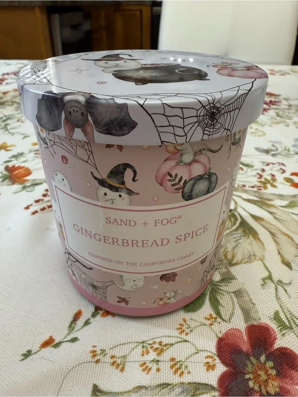Sand + Fog Gingerbread Spice Candle - Pink Decorative Jar